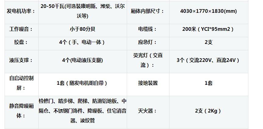 江鈴小型應急發(fā)電車、電源車